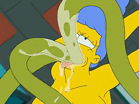 Мардж трахается с инопланетным монстром