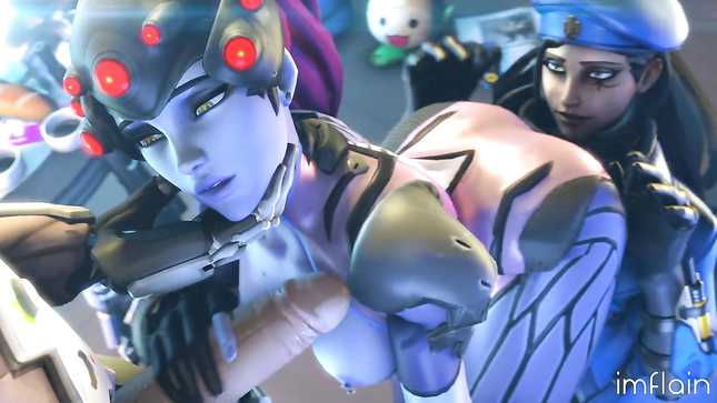 Овервоч: мультяшные героини в вихре страсти