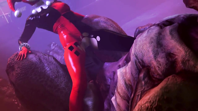 Харли Квин получает огромный член в вагину