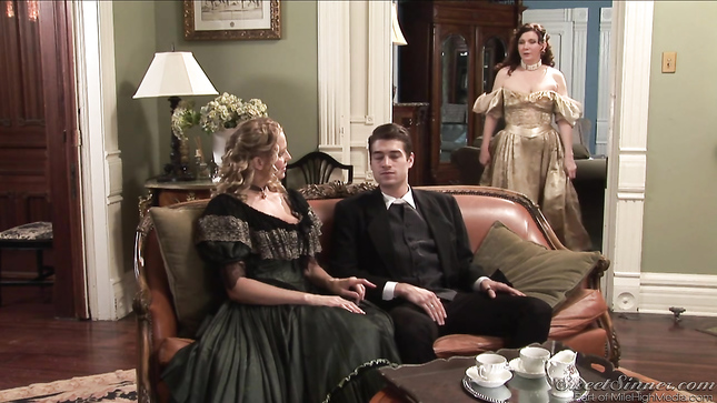 Аристократическая ночь: зрелая леди в объятиях юнца
