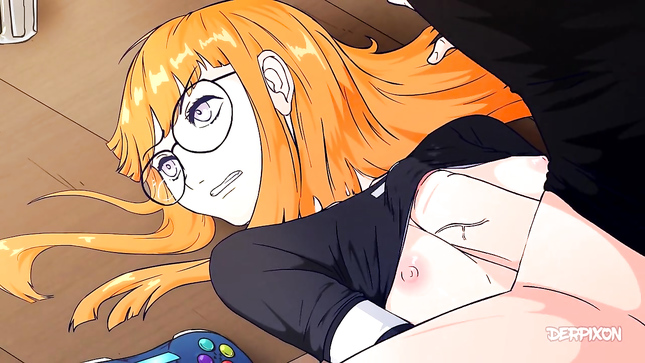 Хентай с рыжей геймершей