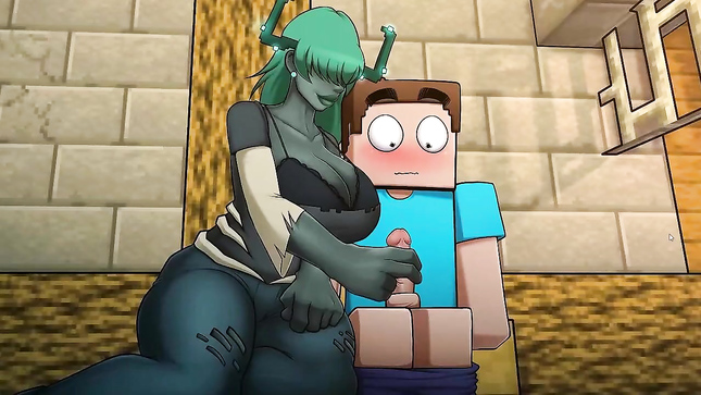 Секс Великанши и Стива Майнкрафт